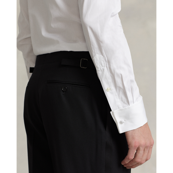 Slim-Fit Smokinghemd mit Piqu&eacute;-Latz Polo Ralph Lauren in Wei&szlig; 6