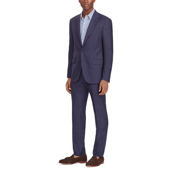 Twillanzug Polo mit Windowpane-Karos Polo Ralph Lauren in Bright Navy/Black/Blue 4