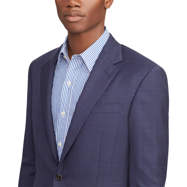 Twillanzug Polo mit Windowpane-Karos Polo Ralph Lauren in Bright Navy/Black/Blue 8