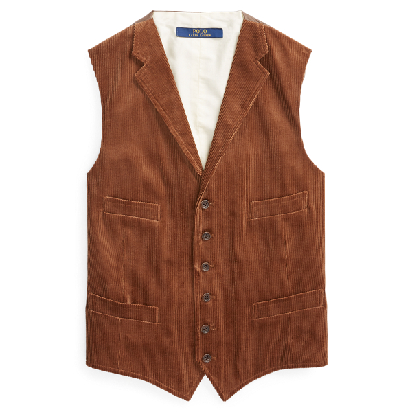 Cotton Corduroy Vest for Men Ralph Lauren BE