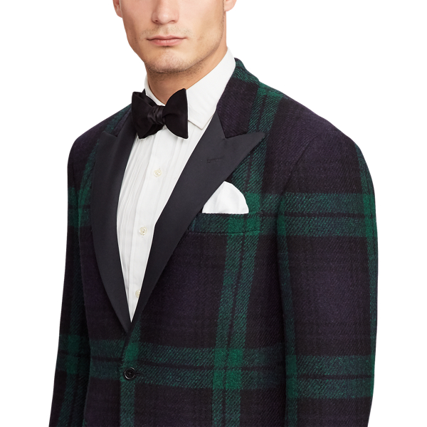Plaid tuxedo jacket best sale