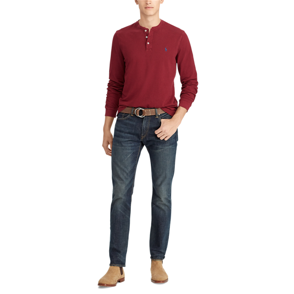 Featherweight Mesh Henley