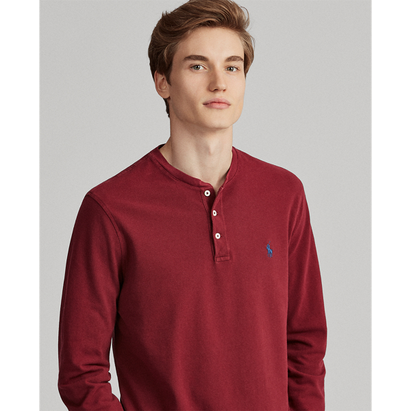 Featherweight Mesh Henley