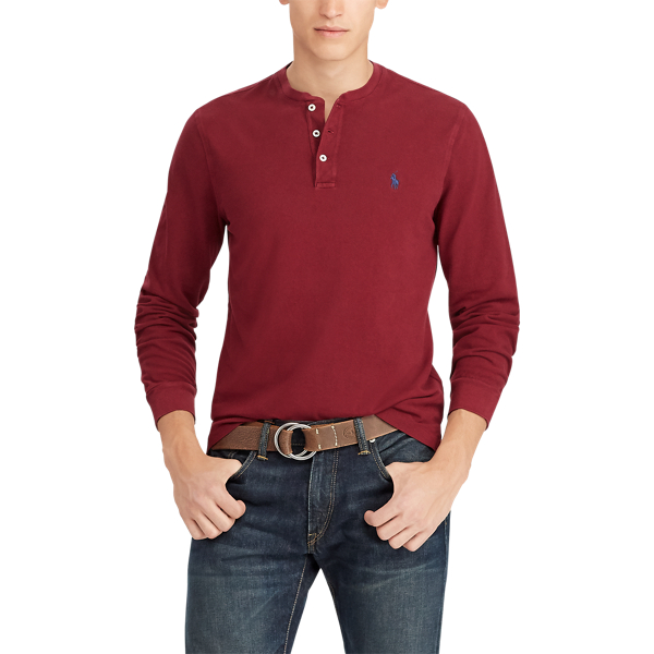 Featherweight Mesh Henley