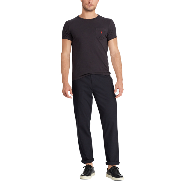 Metal Black Custom Slim Fit Cotton T-Shirt Polo Ralph Lauren 4