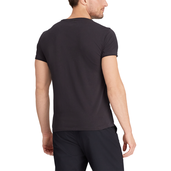 Metal Black Custom Slim Fit Cotton T-Shirt Polo Ralph Lauren 6