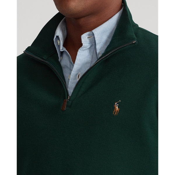 College Green Estate-Rib Quarter-Zip Pullover Polo Ralph Lauren 6