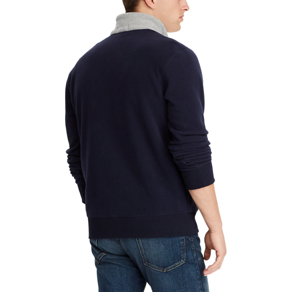 Aviator Navy Cotton-Blend-Fleece Pullover Polo Ralph Lauren 6