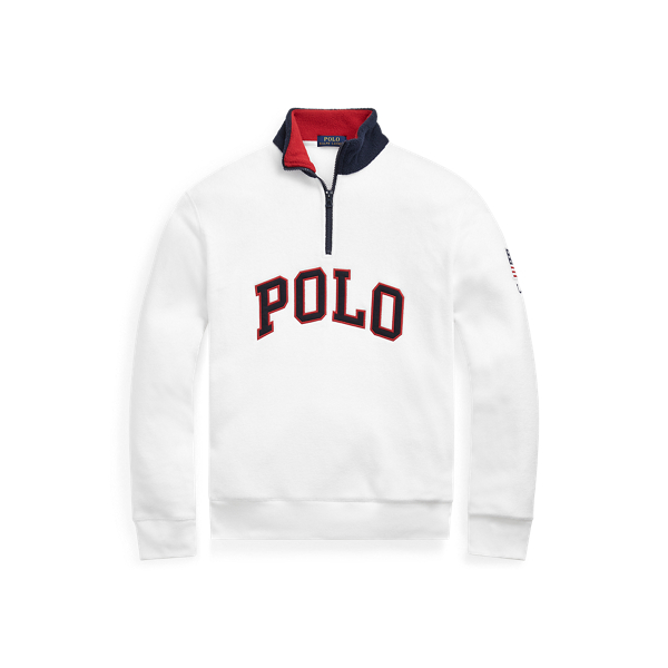 Cotton-Blend-Fleece Pullover Polo Ralph Lauren 1
