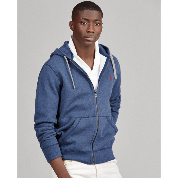 Cotton blend fleece hoodie ralph lauren hotsell