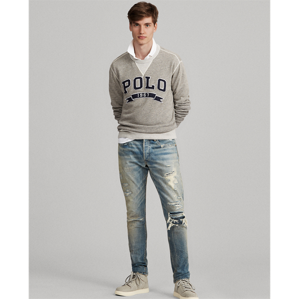 Cotton Blend Fleece Sweatshirt