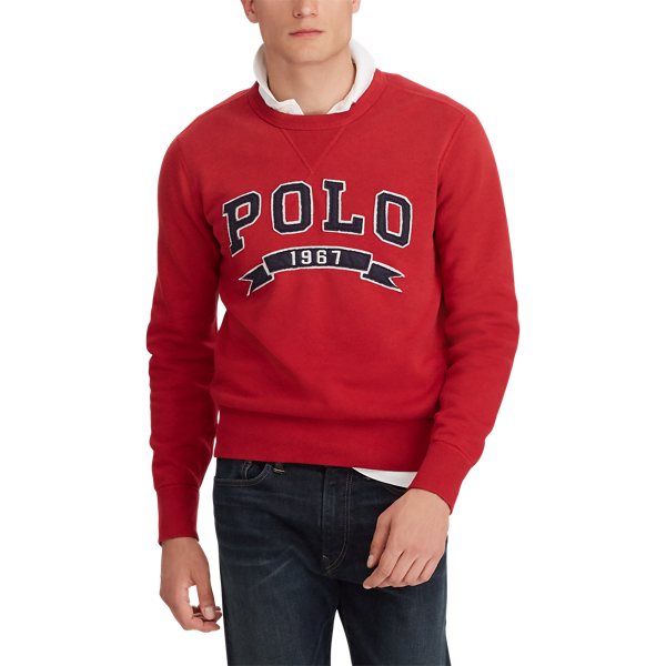 Sweat molletonn&eacute; en coton m&eacute;lang&eacute; Polo Ralph Lauren en Eaton Red 5