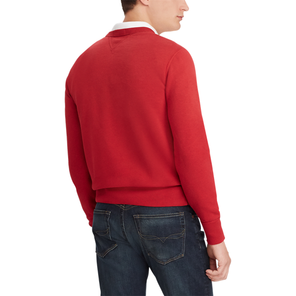 Sweat molletonn&eacute; en coton m&eacute;lang&eacute; Polo Ralph Lauren en Eaton Red 6
