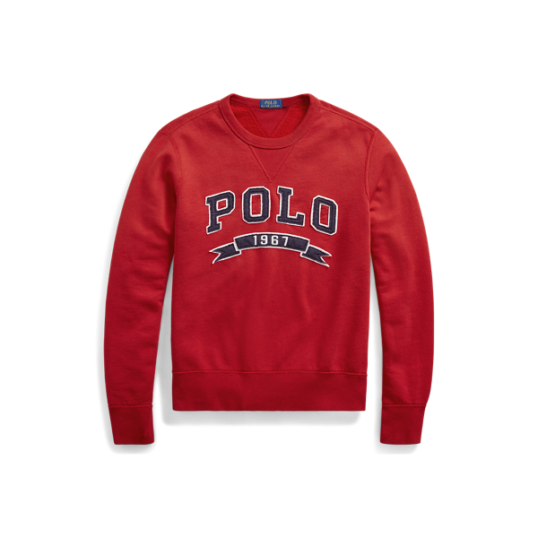 Sweat molletonn&eacute; en coton m&eacute;lang&eacute; Polo Ralph Lauren en Eaton Red 2