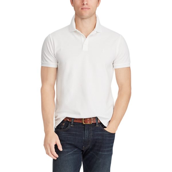 White/Tonal Pp Custom Slim Fit Stretch Polo Polo Ralph Lauren 5