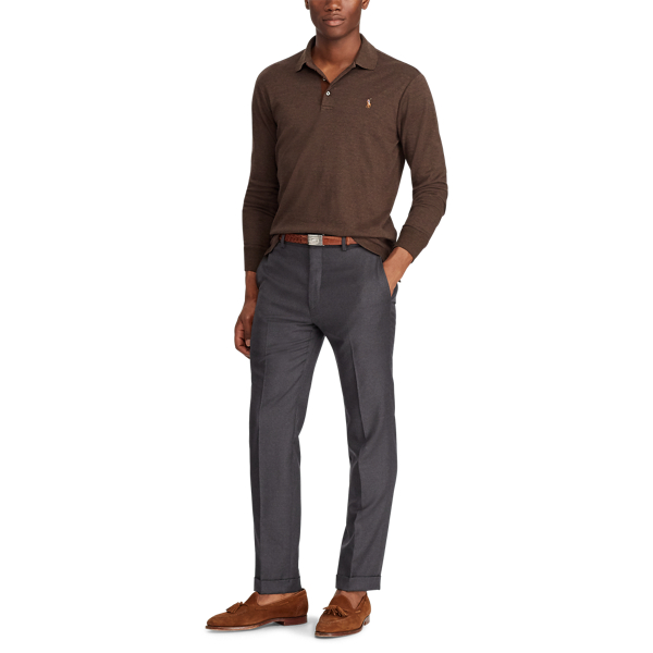 Alpine Brown Heather Classic Fit Soft Cotton Polo Shirt Polo Ralph Lauren 4
