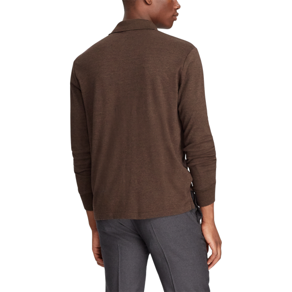 Alpine Brown Heather Classic Fit Soft Cotton Polo Shirt Polo Ralph Lauren 6