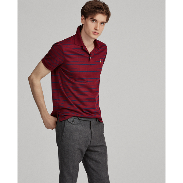 Classic Wine/ French Navy Classic Fit Soft-Touch Polo Polo Ralph Lauren 1