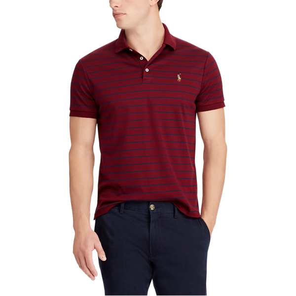 Classic Wine/ French Navy Classic Fit Soft-Touch Polo Polo Ralph Lauren 5