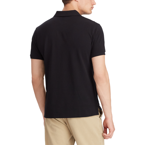 Polo Black Custom Slim Fit Mesh Polo Polo Ralph Lauren 6