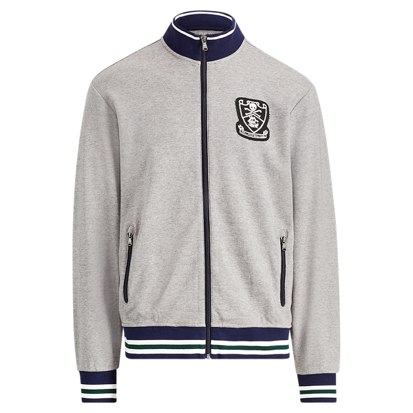 Cotton interlock track jacket best sale