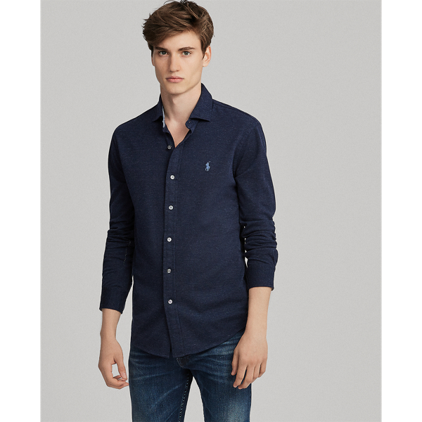 Custom Slim Fit Mesh Shirt Ralph Lauren UK