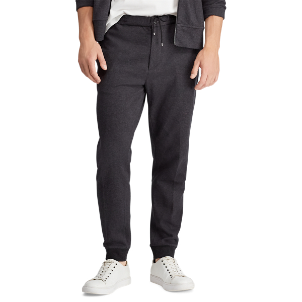 Gina Grey Heather Herringbone Double-Knit Jogger Polo Ralph Lauren 4