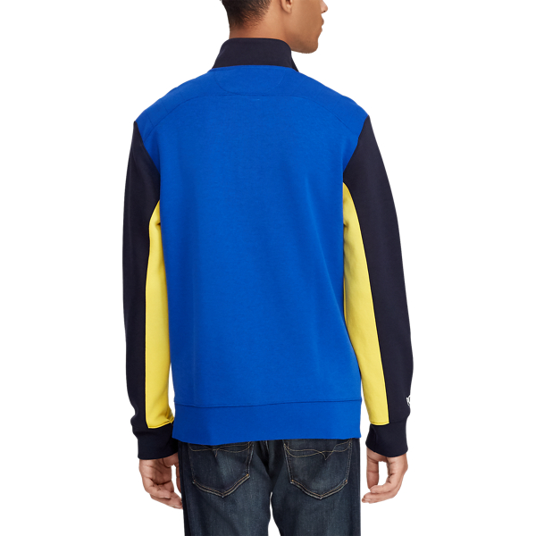 Sapphire Star Multi Double-Knit Half-Zip Pullover Polo Ralph Lauren 6