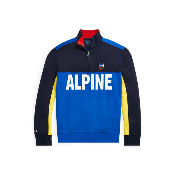 Sapphire Star Multi Double-Knit Half-Zip Pullover Polo Ralph Lauren 2