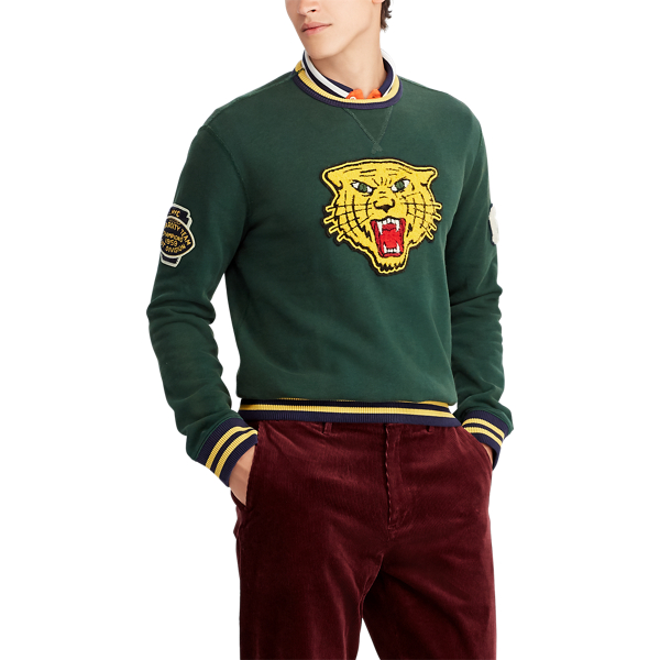 College Green Cotton-Blend-Fleece Sweatshirt Polo Ralph Lauren 5
