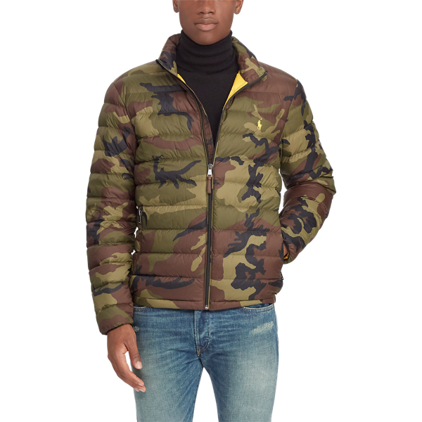 Ralph lauren camo puffer jacket online