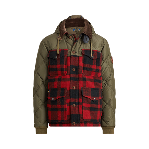 Polo ralph lauren plaid hybrid coat on sale