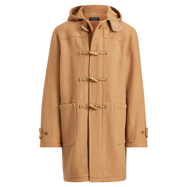 Wool Twill Hooded Duffle Coat