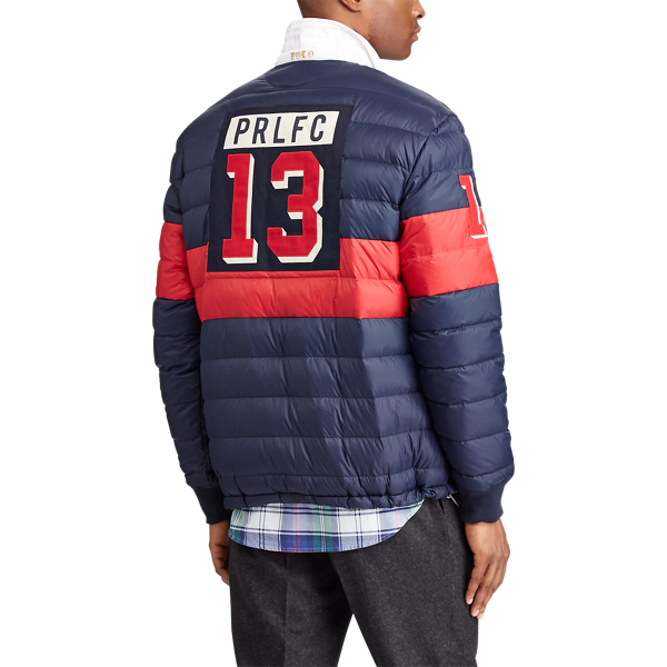 Quilted Down Rugby Pullover