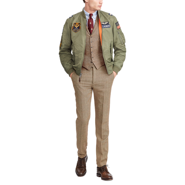 Bohemian Olive Reversible Bomber Jacket Polo Ralph Lauren 3