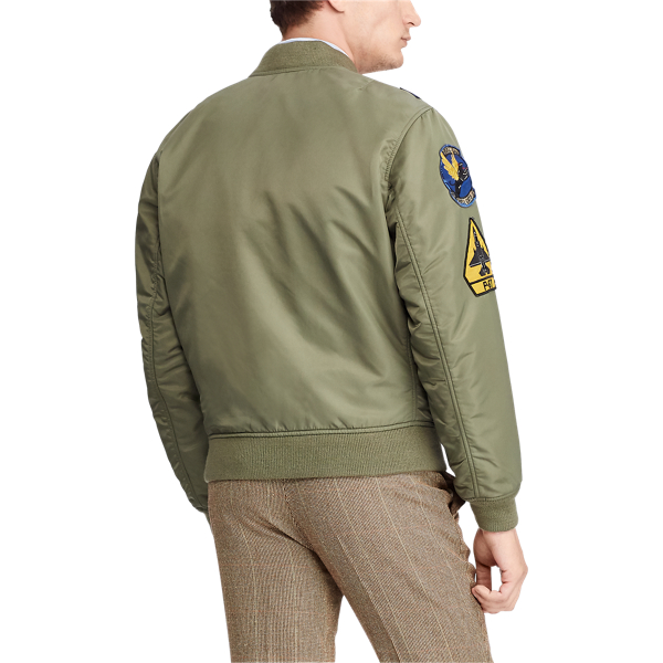 Bohemian Olive Reversible Bomber Jacket Polo Ralph Lauren 5