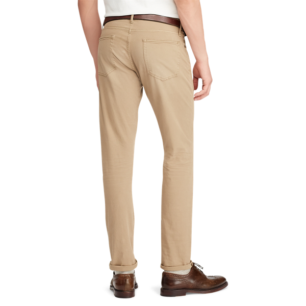 Jeans el&aacute;sticos Sullivan Slim Polo Ralph Lauren em Caqui Heyward 5