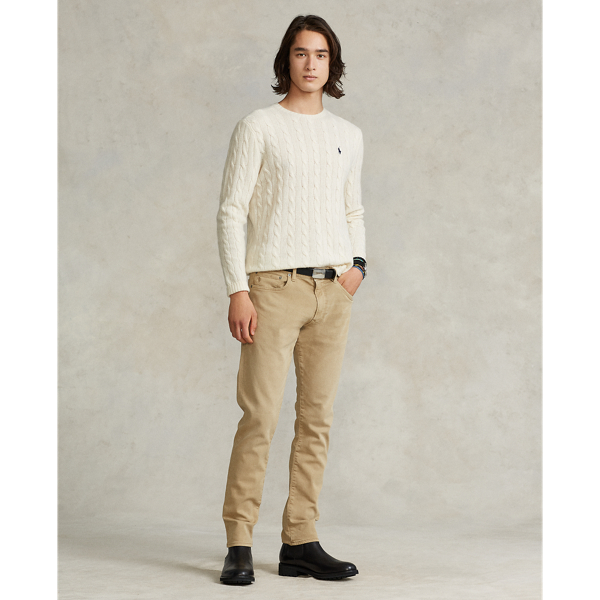 Andover Cream Cable-Knit Wool-Cashmere Sweater Polo Ralph Lauren 4