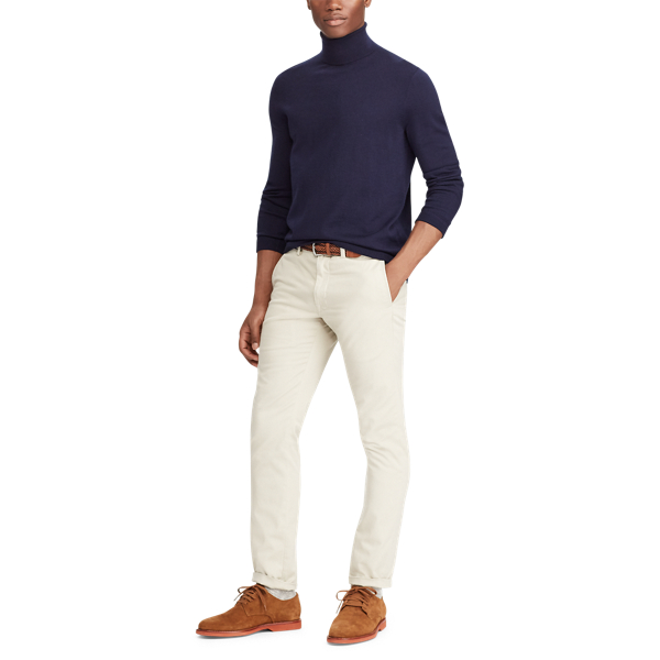 Hunter Navy Washable Merino Turtleneck Polo Ralph Lauren 4