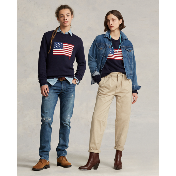 Le pull à drapeau emblématique