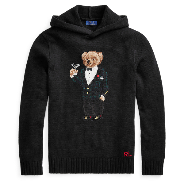 Martini bear hoodie on sale