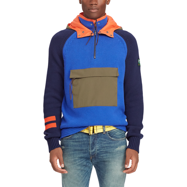 Hi Tech Hooded Sweater Polo Ralph Lauren in Royal/Navy 5