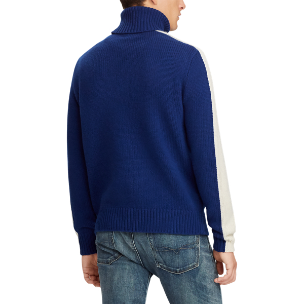 Royal Multi Wool Turtleneck Sweater Polo Ralph Lauren 6
