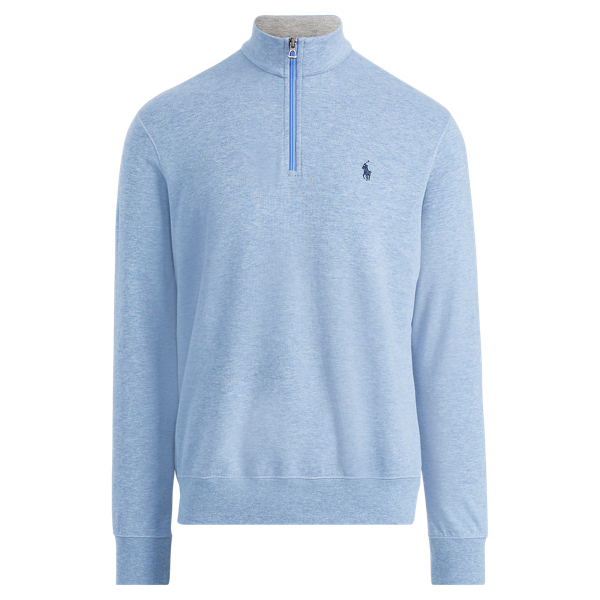 Campus Blue Heather Luxury Jersey Pullover Big & Tall 1