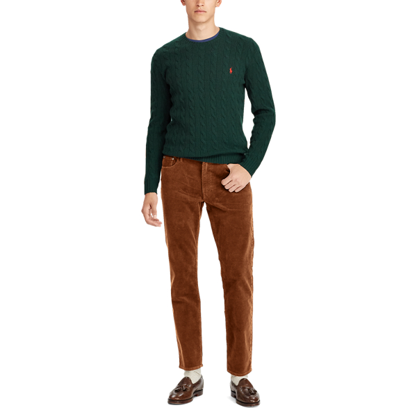 Brown Stretch Classic Corduroy Trouser Big & Tall 2
