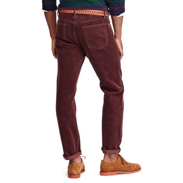 Vintage Burgundy Stretch Classic Corduroy Trouser Big & Tall 4