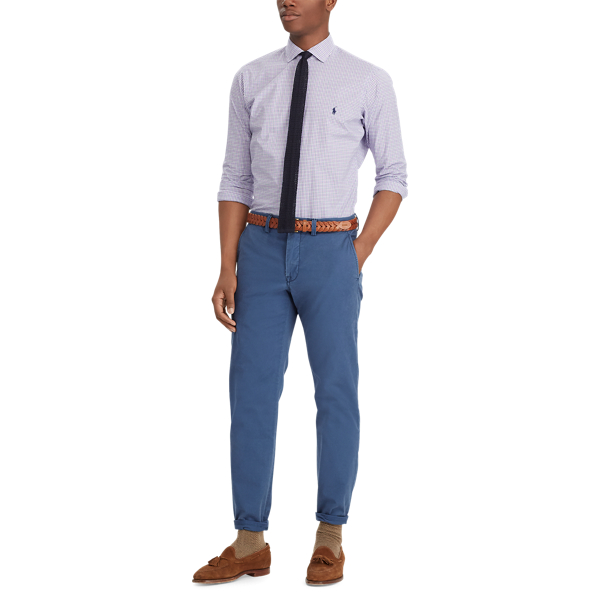 Rustic Navy Stretch Classic Fit Chino Trouser Big & Tall 2