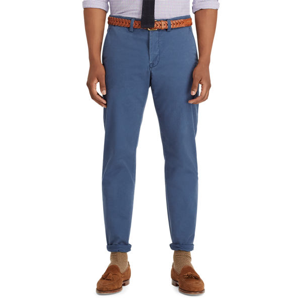 Rustic Navy Stretch Classic Fit Chino Trouser Big & Tall 3