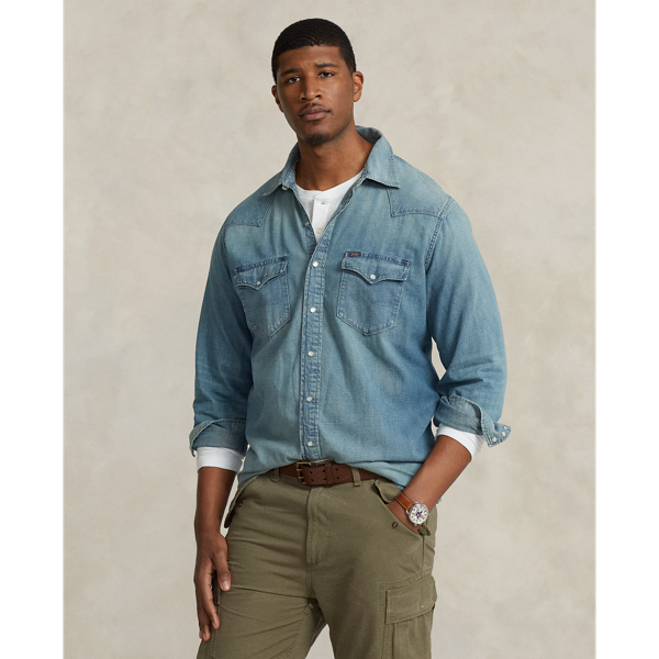 Indigo Twill Western Shirt