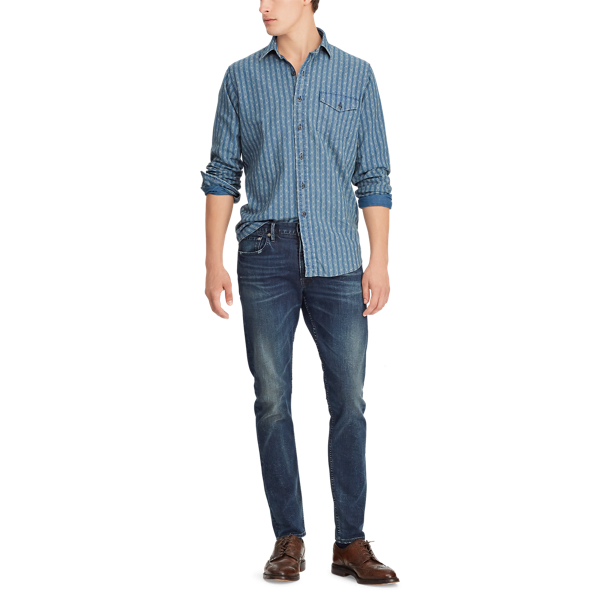 Classic Fit Striped Shirt Polo Ralph Lauren em Diamond Stripe 4